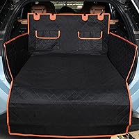 NESTROAD SUV Cargo Liner for Dogs, Waterproof Dog Trunk Cargo Cover Mat for Backseat,Nonslip Dog Seat Cover with Side Walls Protector and Bumper Flap for SUVs and Trucks,Universal Size,65