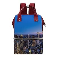 New York City Waterproof Mommy Bag Diaper Bag Backpack Multifunction Large Capacity Travel Bag