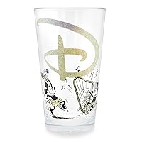 Disney 100 Years of Wonder Glitter Pint Glass | Holds 16 Ounces