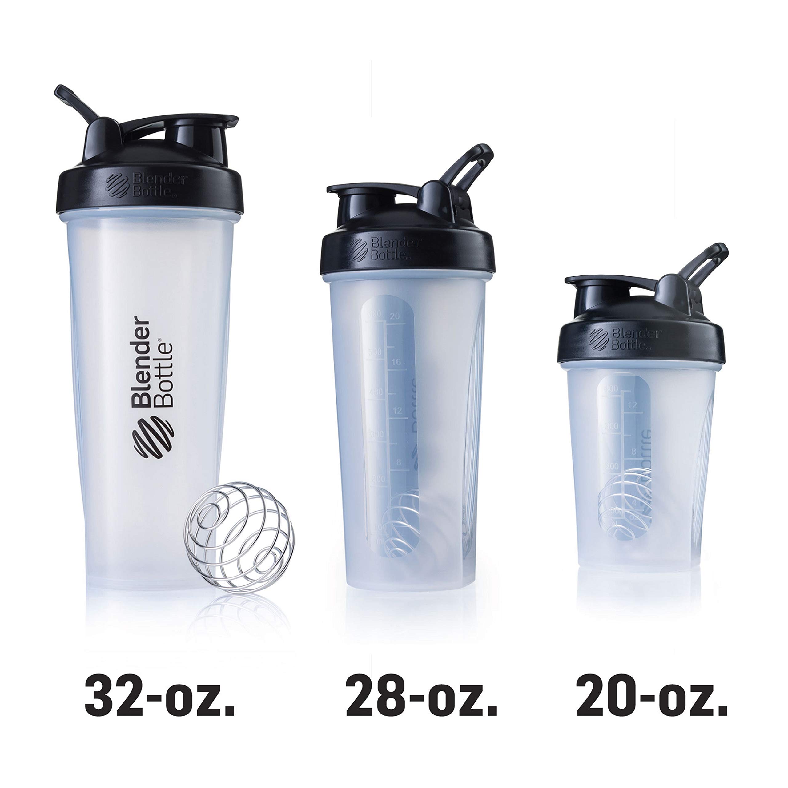 BlenderBottle Classic Shaker Bottle Perfect for Protein Shakes and Pre Workout, 28-Ounce, Cyan