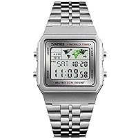 kieyeeno Men's Digital Chronograph Sports Watch Business Fitness 3ATM Waterproof Stopwatch Alarm Date Backlight