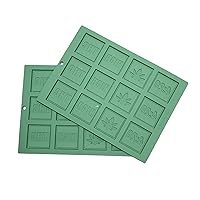 Silicone Gummy Molds - Themed Silicone Chocolate and Candy Mold Baking Gift - 2 pack with 24 Cavities - BPA Free