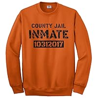 Threadrock County Jail Inmate Halloween Costume Unisex Sweatshirt
