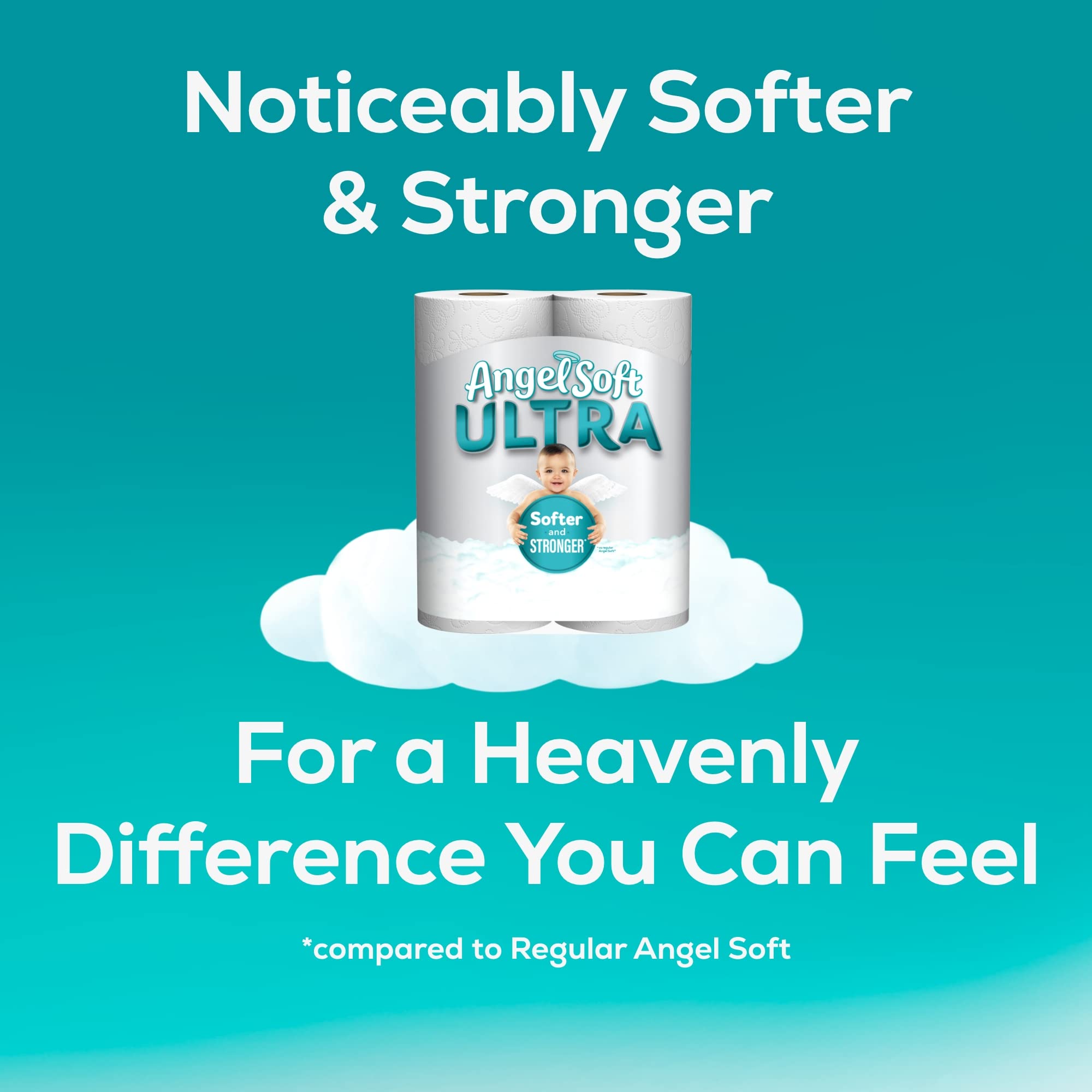 Angel Soft® Ultra Toilet Paper, 36 Mega Rolls, 2-Ply Bath Tissue