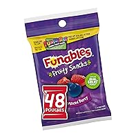 Funables Fruit Snacks, Mixed Berry Snacks, 2.5 Ounce Pouches (Pack of 48)
