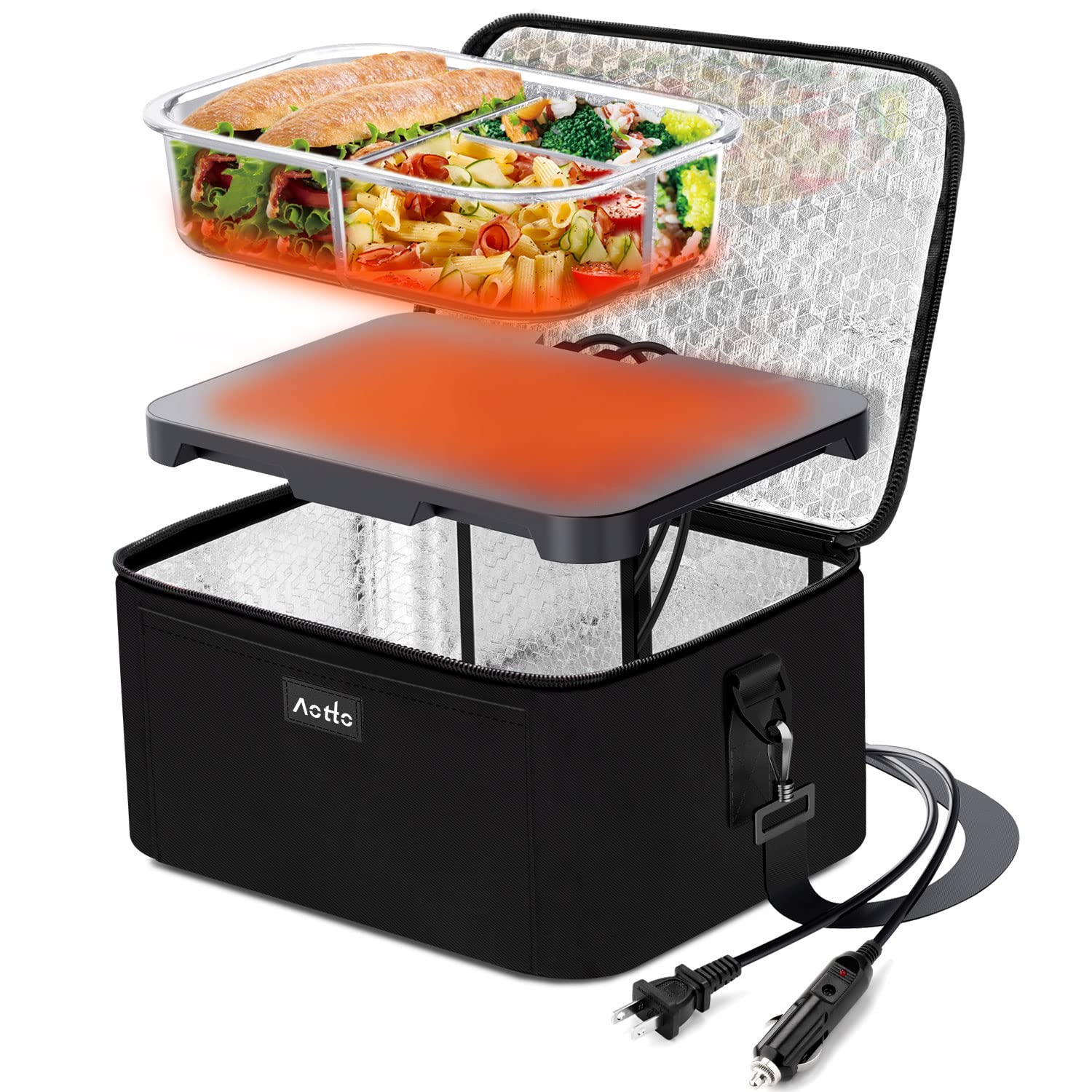 USB Food Heating Lunch Box Bag Waterproof Insulated Car Picnic Food Warmer  Container Bag Electric Heater Packet Accessories