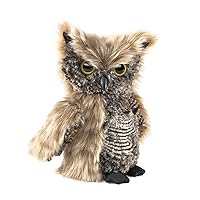 Folkmanis Screech Owl Puppet with Turning Head
