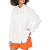 The Drop Women's Standard Kendra Loose Fit Long Shirt