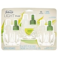Febreze Plug with Fade Defy Technology Air Freshener - New Limited Edition - (5 Packs of the 3 refills) each refill 0.87 fl oz Refill (Bamboo)