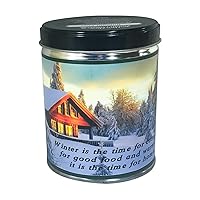 Balsam Pine Scented Tin Candle, Up to 100 Hours of Burn Time with Specialty Blended Soy & Paraffin Wax | Our Own Candle Company, 13 Ounce