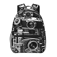 vintage camera Printed Lightweight Backpack Travel Laptop Bag Gym Backpack Casual Daypack