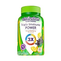 Vitafusion Triple Immune POWER Gummy Vitamins, 60ct