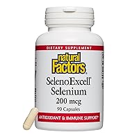 Natural Factors, SelenoExcell Selenium 200mcg, Antioxidant & Immune Support, 90 Capsules