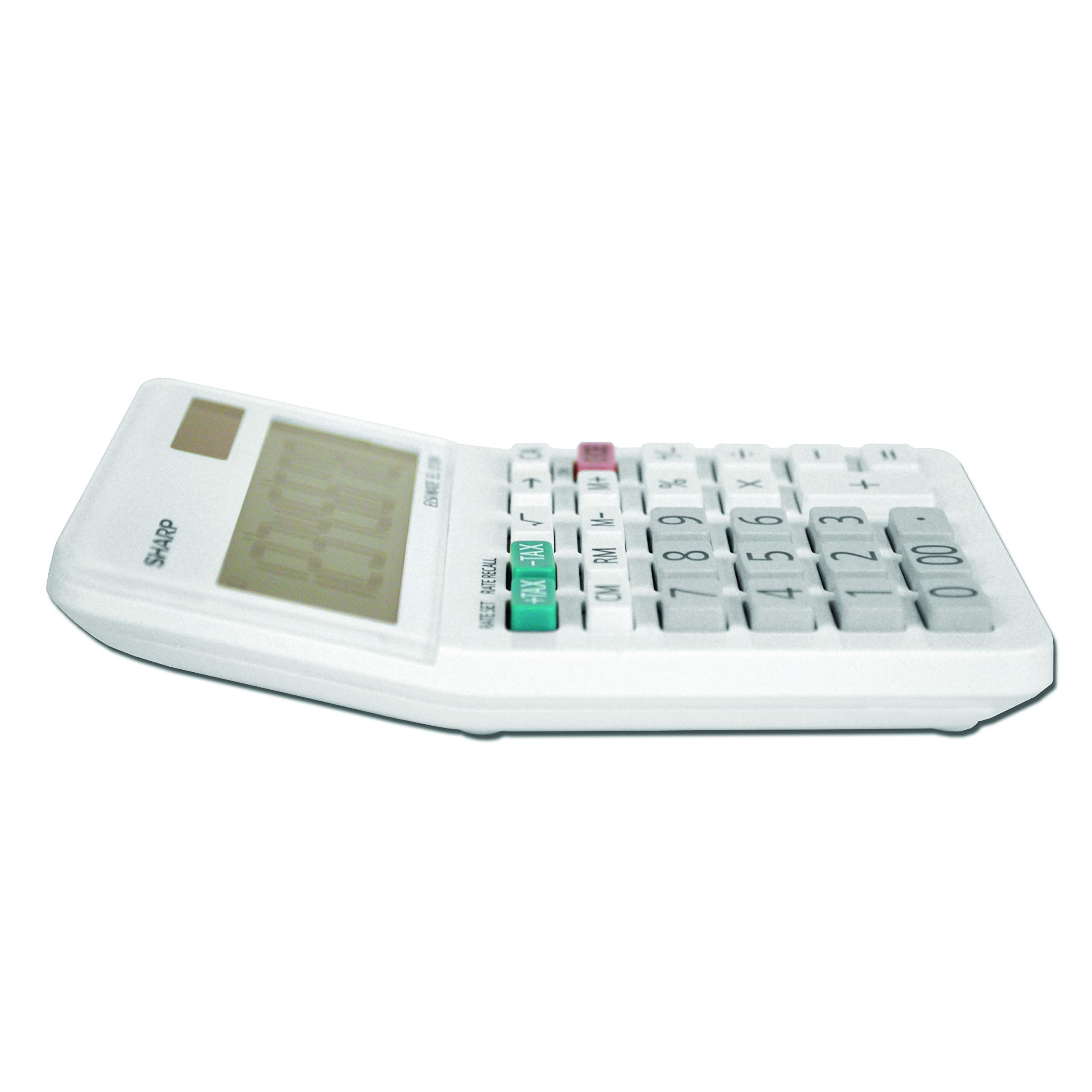 Sharp EL-310WB Calculator, White 3.125, 3.38 x 4.75 x 1.0 inches
