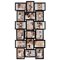 Photos Collage Frame for Wall 18 Opening Picture Frames in 4x6 Inch Photo Frames Collage for Wall Decor for Family Friends Gifts for Home Living Room - Classic Black