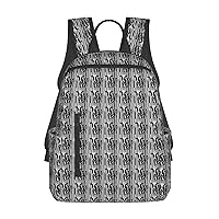 Black White Milk Cow Print Simple And Lightweight Leisure Backpack, Men'S And Women'S Fashionable Travel Backpack
