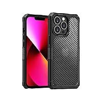 for iPhone 13pro Case Carbon Fiber Back Protection Shockproof Phone Case (Color : Black, Size : for iPhone 12pro max)