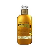 OGX Deeply Restoring + Pracaxi Recovery Oil AntiFrizz LeaveIn Combing Cream with Murumuru Butter SulfateFree Surfactants Conditioning Hair Treatment to Detangle Style Mint, 8 Fl Oz