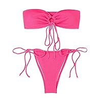 Plus Size Tankini Tops for Women Flowy High Waist Bikini Underwear Cotton Retro Swimsuits for Women Plaid