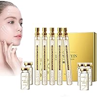 InstaLift Korean Protein Thread Lifting Set, Soluble Protein Thread and Nano Gold Essence Combination, Reduce Fine Lines Wrinkle, Protein Threads for Face (with 5 x Protein Thread)