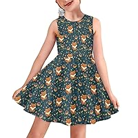 Girls Summer Dresses Size 3-16 for Casual Daily Lounge Wear
