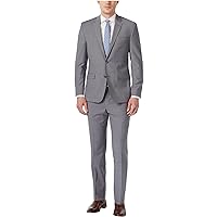 Kenneth Cole Checked Performance Travel Suit Grays