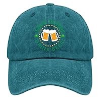Saint Patrick's Day Save Water Drink Beer Trucker Hat Cute Hat Pigment Black Running Hat Gifts for Grandma Baseball