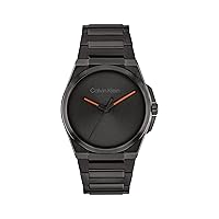 Calvin Klein Meta-Minimal Men's 3H Watch - Stainless Steel Case and Link Bracelet - Water Resistant to 3ATM/30 Meters - Premium Fashion Timepiece for Everyday Style - 41mm