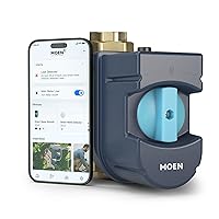 Moen 900-002 Flo Smart Water Monitor and Automatic Shutoff Sensor, Wi-Fi Connected Water Leak Detector for 1-1/4-Inch Diameter Pipe