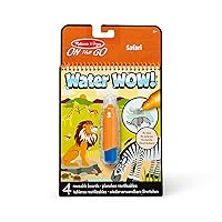 Melissa & Doug On the Go Water Wow! Reusable Water-Reveal Activity Pad - Safari - FSC Certified