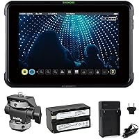 Atomos Shinobi 7-Inch 4K Photo and Video Portable Monitor | 1920 x 1200 Touchscreen Display Video Monitors with HDMI 2.0 in/Out | SmallRig Swivel & Tilt Cold Shoe Mount, Battery & Charger Bundle Set