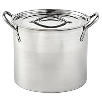 IMUSA Stainless Steel Stock Pot with Lid, 20 Quart, Silver