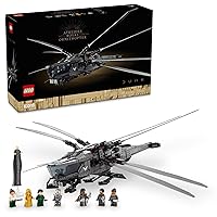 Icons Dune Atreides Royal Ornithopter 10327, Collectible Dune Inspired Model for Build and Display, Adult Gift Idea for Sci-Fi Movie Fans, 8 Dune Minifigures