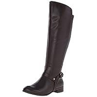 Anne Klein Women's Kahlan Wide Calf Leather Riding Boot