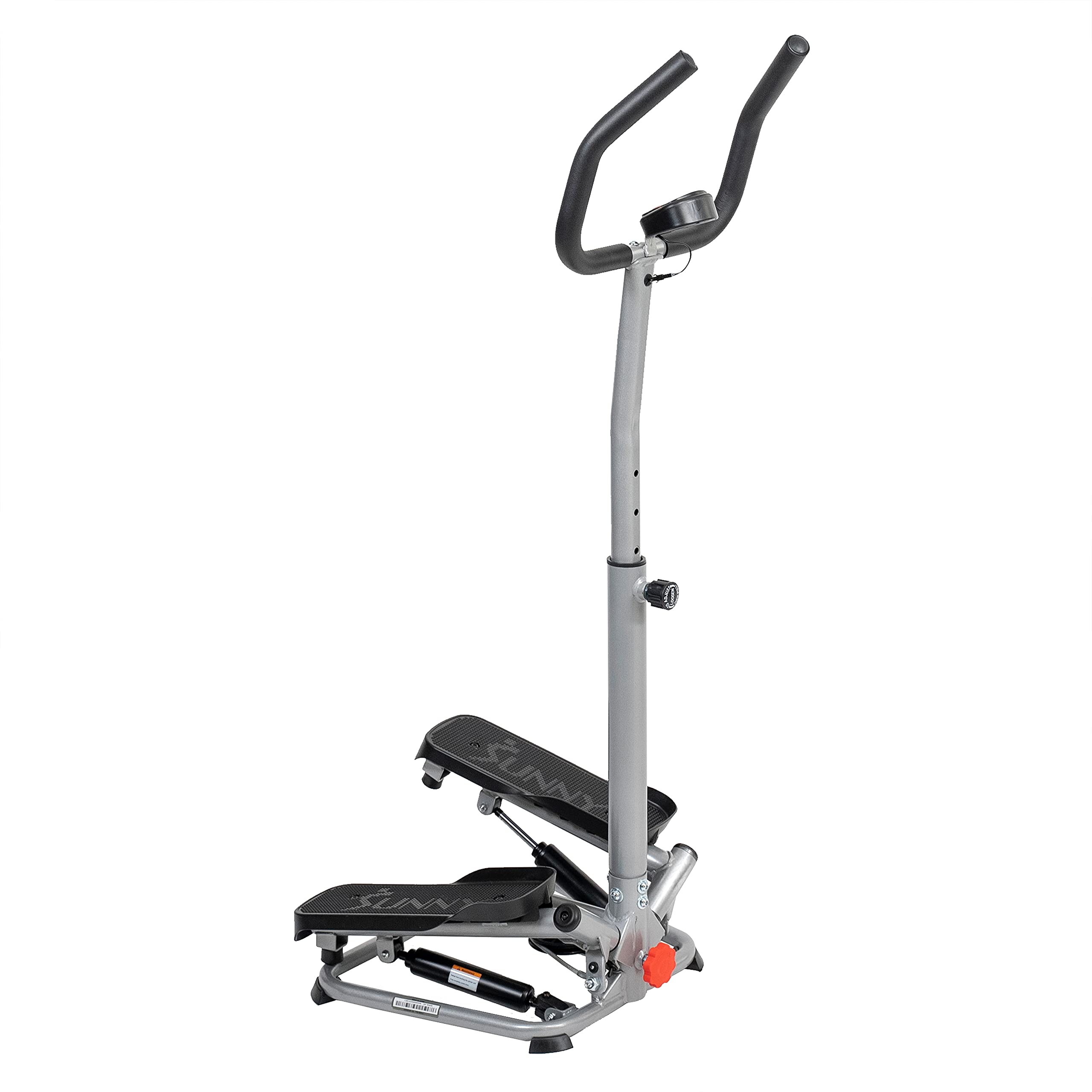 Sunny Health & Fitness Twisting Stair Stepper Machine with Handlebar and Digital Display