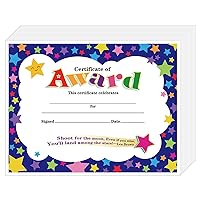 Award Certificates Paper, Certificate of Achievement for Teachers Students Employees Kids, Perfect for Basketball Training First Haircut Baptism Birthday Classroom Celebrations, 8.5x11 in