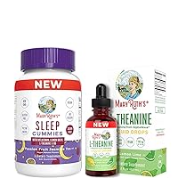 MaryRuth's Melatonin Gummies & L Theanine Liquid Drops Bundle | Relaxation, Natural Sleep Support, and Focus Supplement for Adults & Kids | 60 Count & 2oz