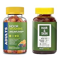 Noor Vitamins Adult Gummy Bundle - Halal Vitamins Supplements - 2 Bottle Value