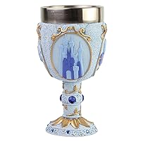 Enesco Disney Showcase Cinderella Castle Decorative Chalice Goblet Cup, 1 Count (Pack of 1), Multicolor