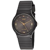 Casio Men's MQ76-1A Resin Quartz Watch with Black Dial, Black, Size No Size