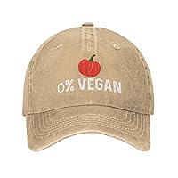 0% Vegan Hat for Men Baseball Hats Fashionable Caps