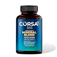 CORSA365 Essential Minerals Complex in Chelated Form with Trace Minerals Supplement for Immune Support Men and Women with Calcium Carbonate, Magnesium Citrate, Zinc, Boron, Potassium, Vitamin D & more