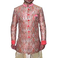 Indian Sherwani for Men Pink Indo Western Designer Sherwani IN08103