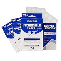 104 count Incredible Pimple Patch - Hydrocolloid Acne Patches for Face, Acne Spot Treatment (Incredible Patch with Tea Tree 3PK)