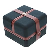 BESTOYARD 1pc Box Watch Storage Box Travel Container Surprise Gift Case Double Open Jewelry Display Monitor Stands Portable Monitor Mount Jewelry Display Container Snap Suitcase Ring Box