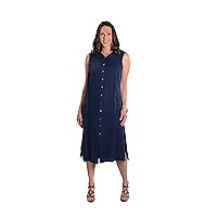 Women's Linen Sleeveless Duster/Dress