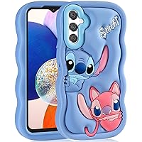 oqpa for Samsung Galaxy A14 5G Case Cute Cartoon 3D Character Design Girly Phone Cases for Girls Boys Women Teens Kawaii Unique Fun Cool Funny Silicone Soft Shockproof Cover for Samsung A14 6.6