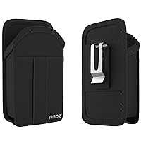 Zebra TC77 TC70 Scanner Holster, Agoz Rugged Carrying Case Pouch for Zebra TC75x, TC75, TC70x, TC70, TC72, TC77, M60, MC67 Handheld Barcode Touch Mobile Computer, Holder with Metal Clip & Belt Loops