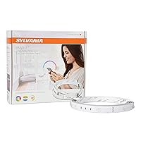 SYLVANIA Smart ZigBee Flex Expansion Lightstrips, RGBW Full Color and Tunable White, Works with SmartThings, Wink, and Amazon Echo Plus, Hub Needed for Alexa / Google Assistant - 1 Pack