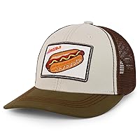 Trendy Apparel Shop Square Fast Food Embroidered Trucker Baseball Cap